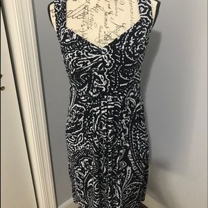 Ann Taylor LOFT blue and white dress!